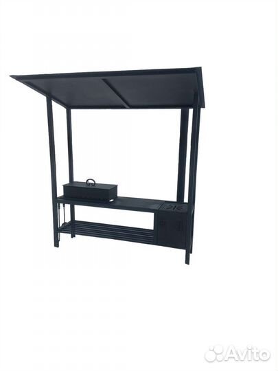 Мангал с печкой под казан в стиле лофт