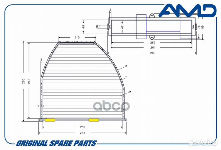 Фильтр салонный A2128300318/AMD.FC771 AMD amdfc