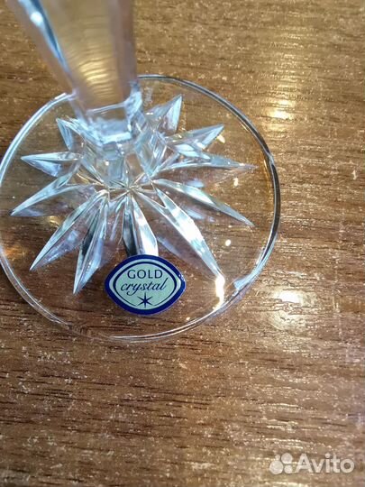 Хрустальный набор бокалов для шампанского Чехия