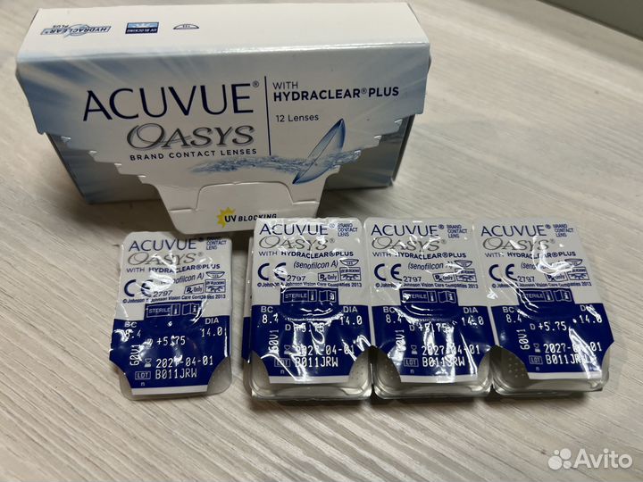Линзы acuvue oasys +5.75