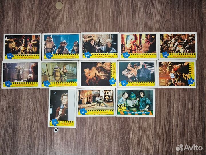 Вкладыш карточка Черепашки Ниндзя topps 1990 г