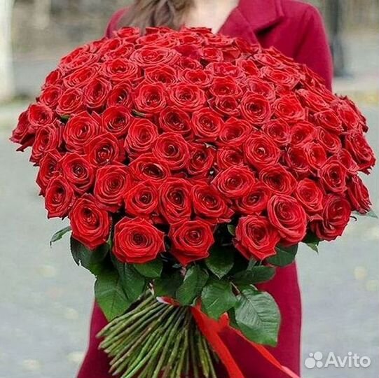 Длинные высокие розы 110 150 160 180 200 см