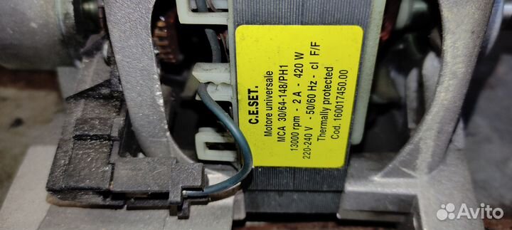 Электродвигатель 220в от стиральной машины Аристон