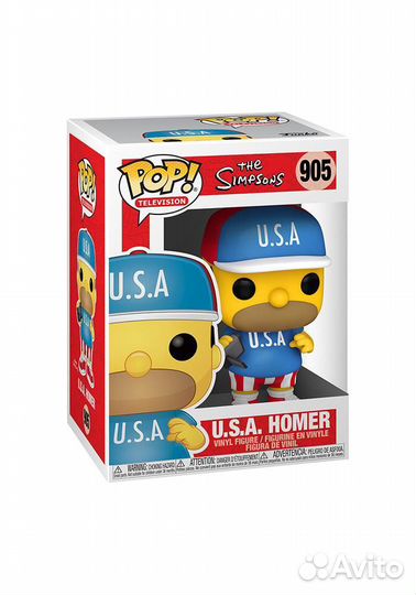 Funko POP Animation: Simpsons: U.S.A. Homer 905