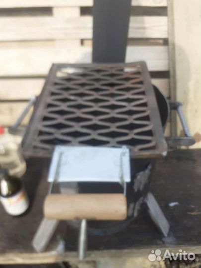 Печь для казана из толстого металла