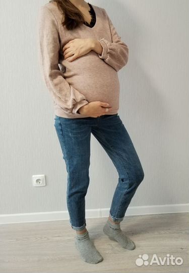 Джемпер, джинсы, лосины для беременных