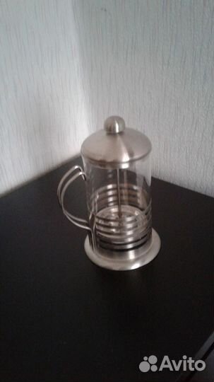 Чайник заварочный стеклянный с прессом