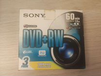 Диски Sony DVD+RW и DVD-RW 60 min для видеокамер