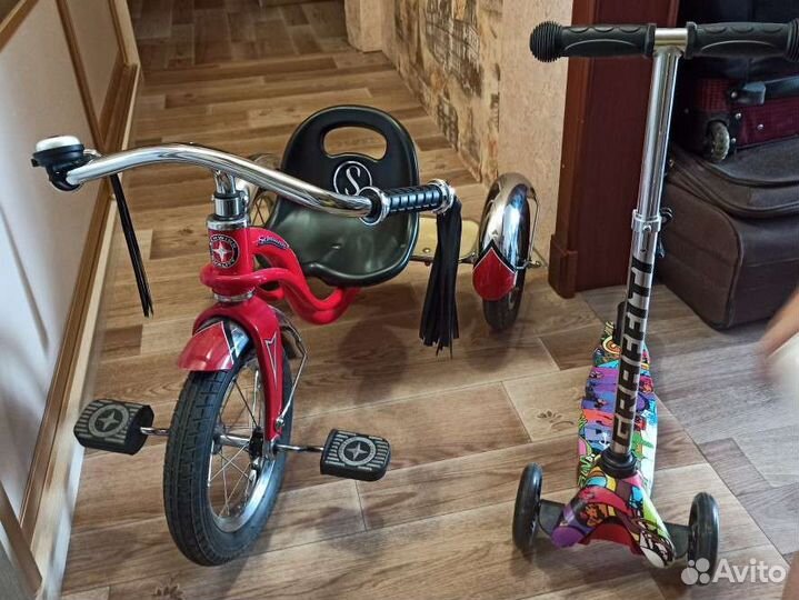 Велосипед и самокат