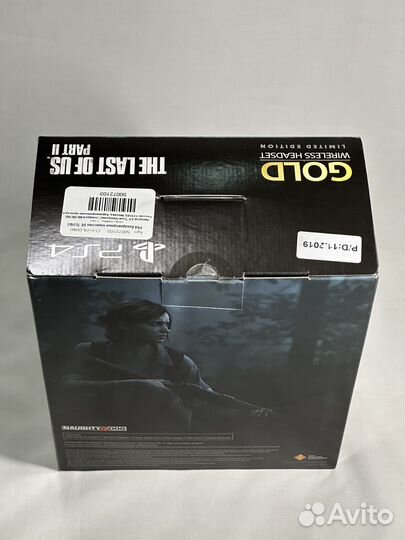 Sony Гарнитура Gold tlou2 Limited Edition для PS