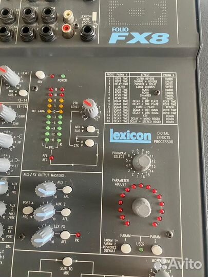 Микшерный пульт soundcraft FX8 Англия