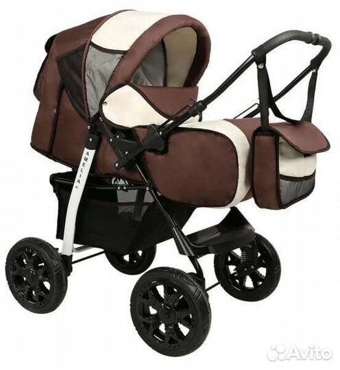 Коляска-трансформер Alis Amelia, коричневая