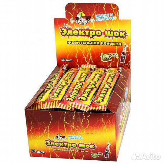 Жевательная конфета Электро Шок Шипучая Кола 20г