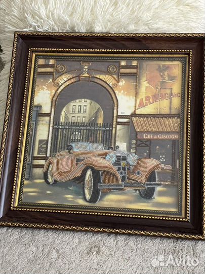 Картины из бисера в раме