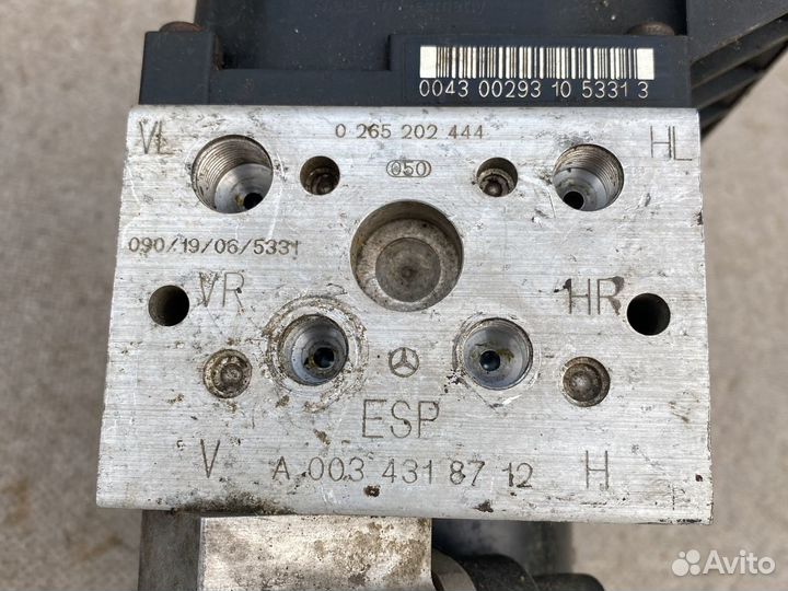 Блок насос ESP ABS Mercedes w220 A0034318712