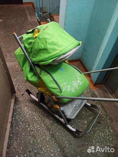 Коляска санки ника