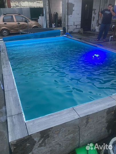 Полипропиленовая чаша (бассейн) 7м*3м*1,5м