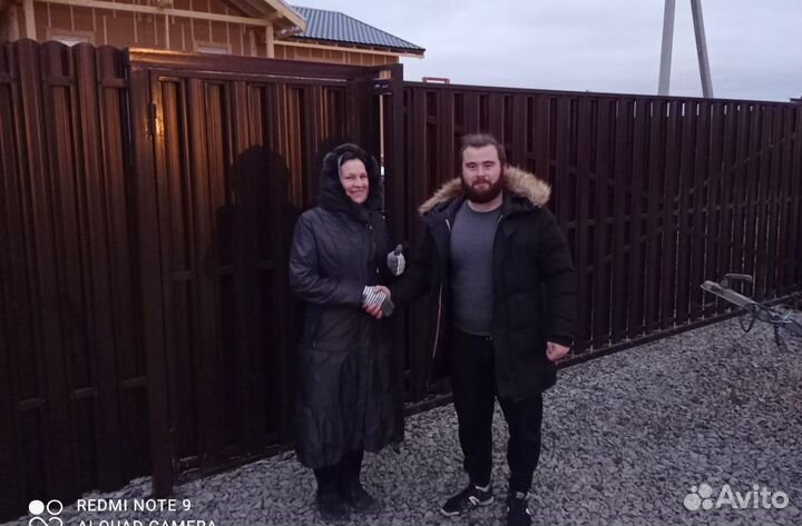 Забор без предоплаты из профнастила/евроштакетника