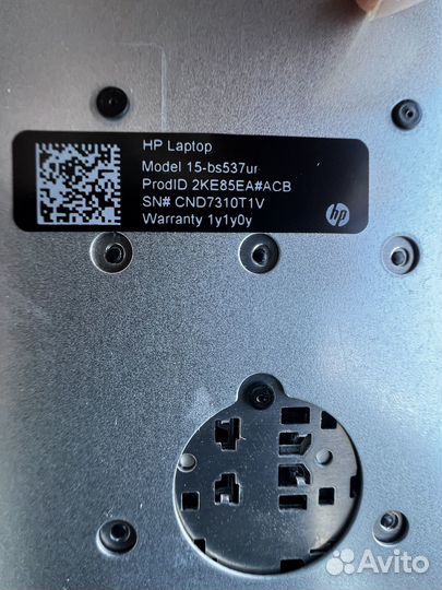 Топкейс для ноутбука HP 15-bs537ur