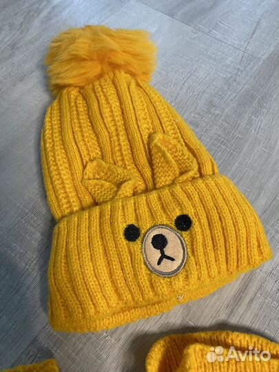 Комплект шапка и шарф детские