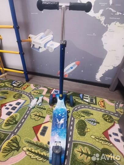 Самокат детский трехколесный reaction mic, 120 мм