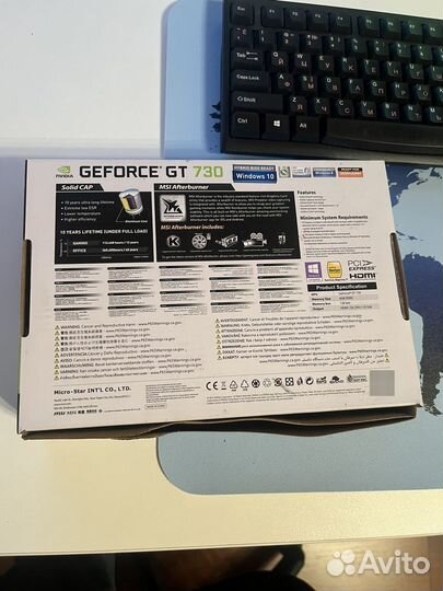Видеокарта msi GT730 4gb