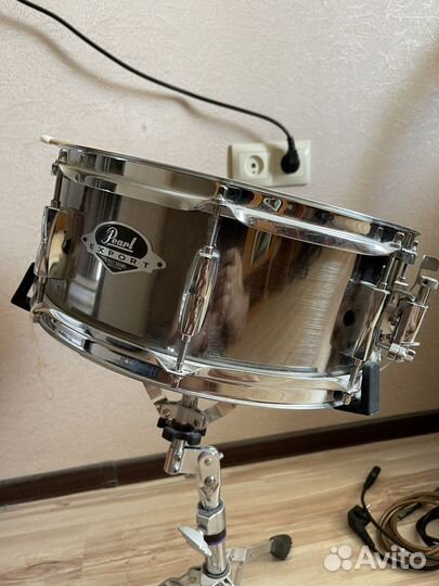 Барабан фирмы Pearl+подставка Yamaha