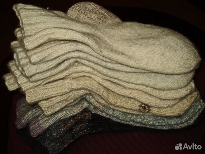 Носки мужские шерстяные ручной работы