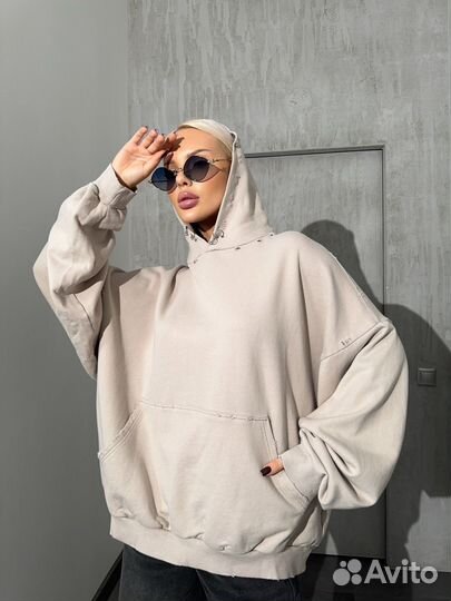 Худи женское оверсайз
