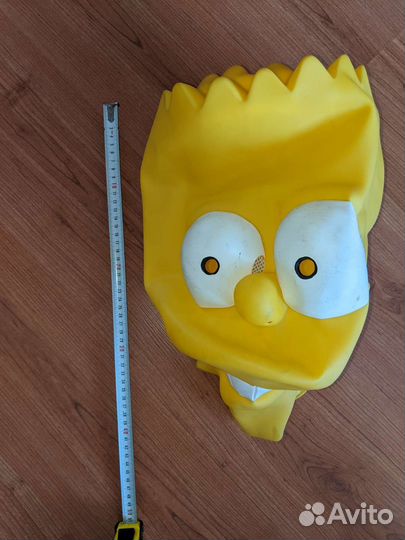 Карнавальные маски-головы Барт и Гомер Симпсон