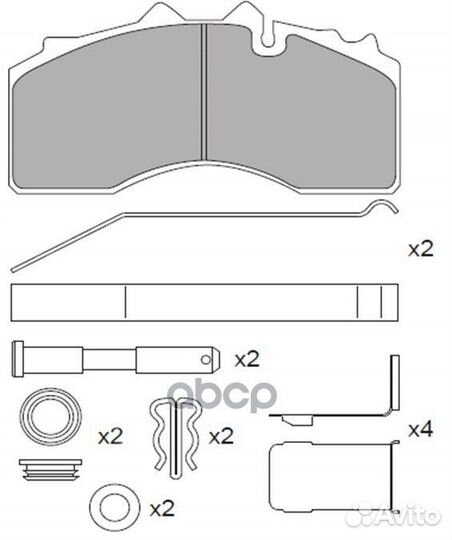31010040 колодки тормозные WVA29228/29317 с р