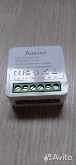 Умное Wifi реле 16А Яндекс Алиса