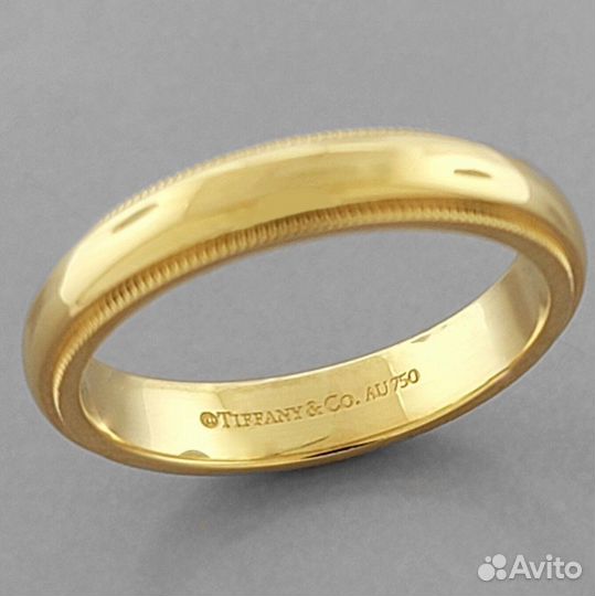 Кольцо Tiffany & Co Milgrain Yellow Gold Wedding B