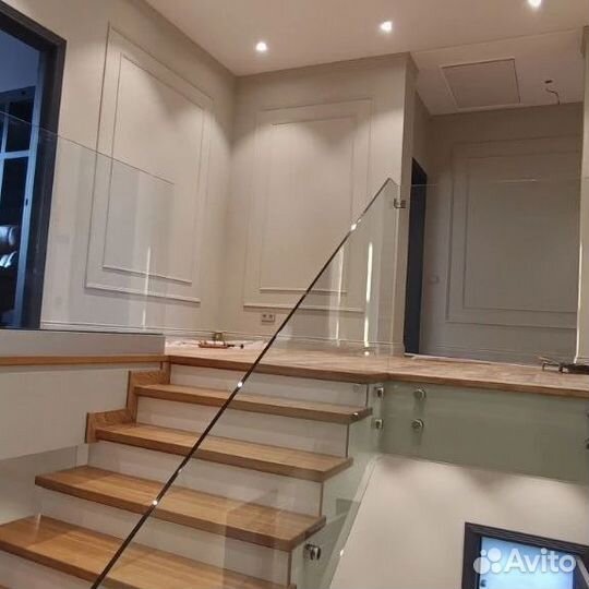 Ограждерние лестницы из стекла для дома