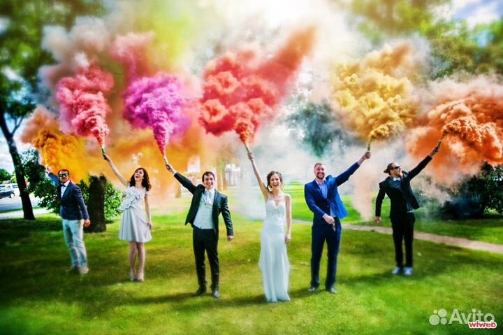 Цветной дым. Шашка дымовая. Фаер