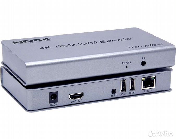 Hdmi KVM удлинитель 120м+USB по витой паре