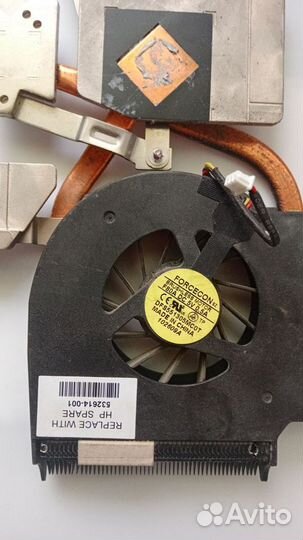 Система охлаждения для ноутбука HP DV6, DV6-1000