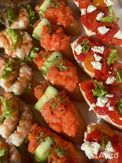 Фуршет Еда на заказ Банкет Закуски Канапе Детское