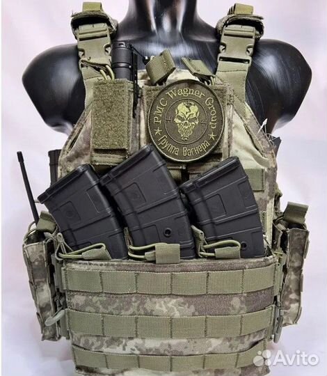 Бронежилет разгрузка плитник новый мох олива MC