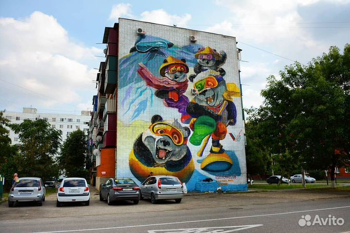 Граффити, Аэрография, Стрит-Арт, Окраска фасадов