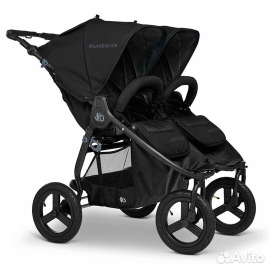 Коляска Bumbleride Indie Twin 2 в 1, Black 2023