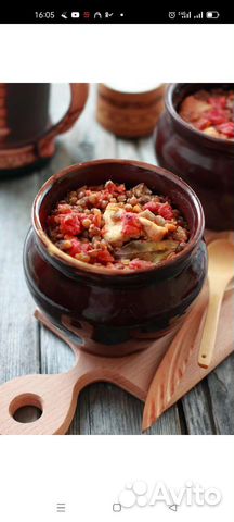 Горшочки глиняные для запекания