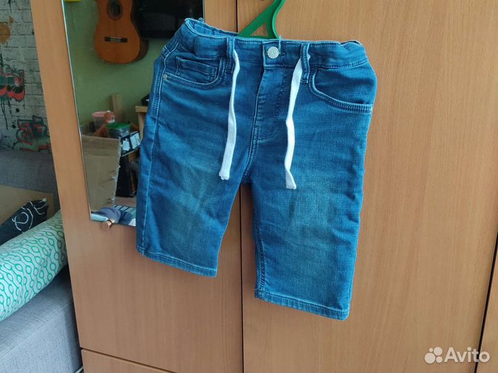 Шорты джинсовые на мальчика 134