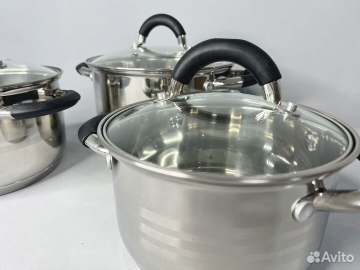 Набор кастрюль из нержавеющей стали