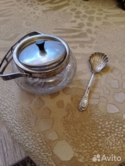 Сахарница с крышкой СССР