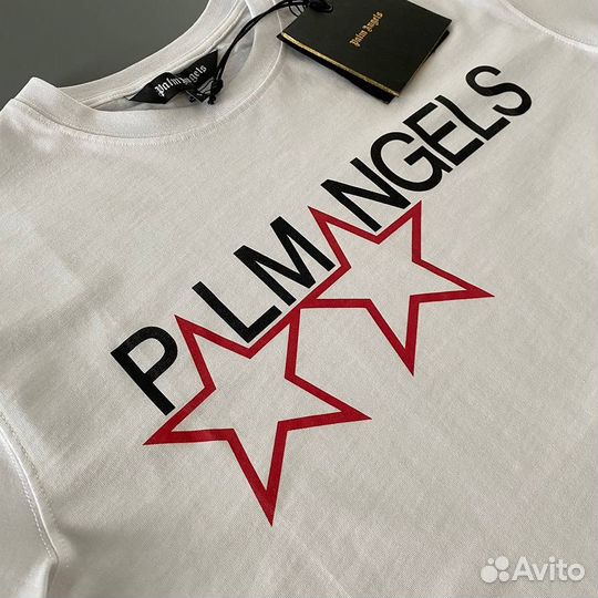 Футболка palm angels белая