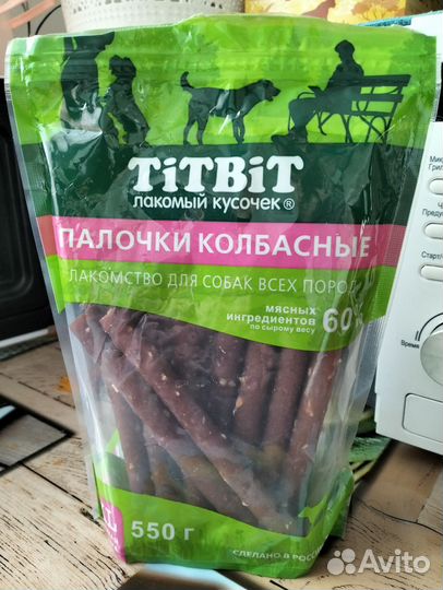 Палочки колбасные для собак