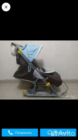 Детские санки коляска бу