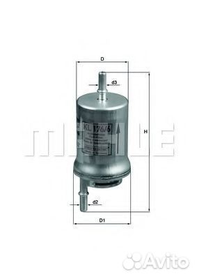 Топливный фильтр KL1766D knecht