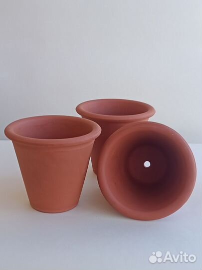 Горшок глиняный для цветов